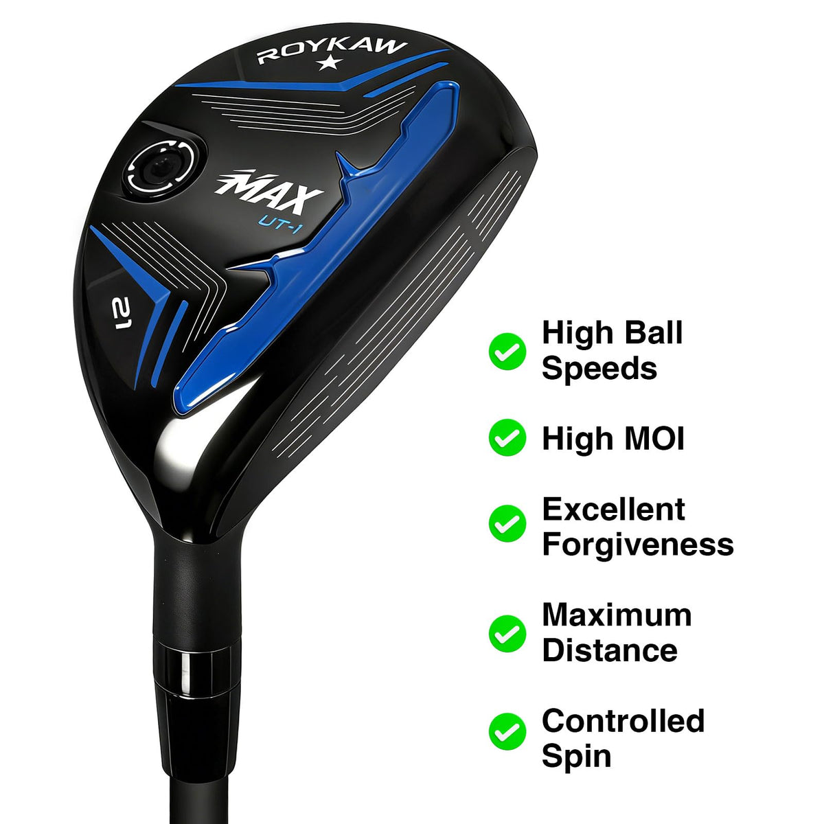Roykaw 4 Hybrid shaft supports faster swing with less fatigue.
