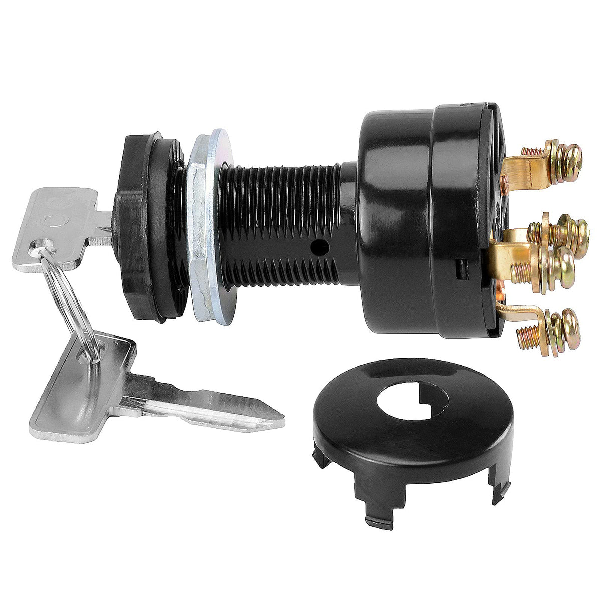 Roykaw 4-terminal ignition switch designed for robust electrical connections.