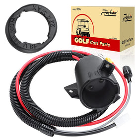 Roykaw 48V DC charger receptacle with socket trim for Club Car Precedent, secure power connection