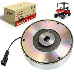 Roykaw 48V golf cart brake front view shows rugged steel housing for durability