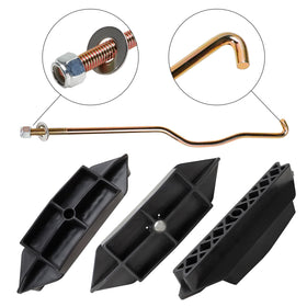 Roykaw battery hold-down with rods provides secure battery placement on rough terrain