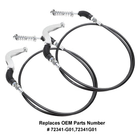 Roykaw 50.5-inch cable length highlights proper fit for 1996–2001 EZGO TXT.