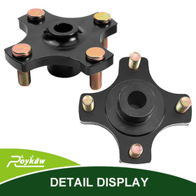 Roykaw package includes 8 lug nuts for complete EZGO RXV flange installation.