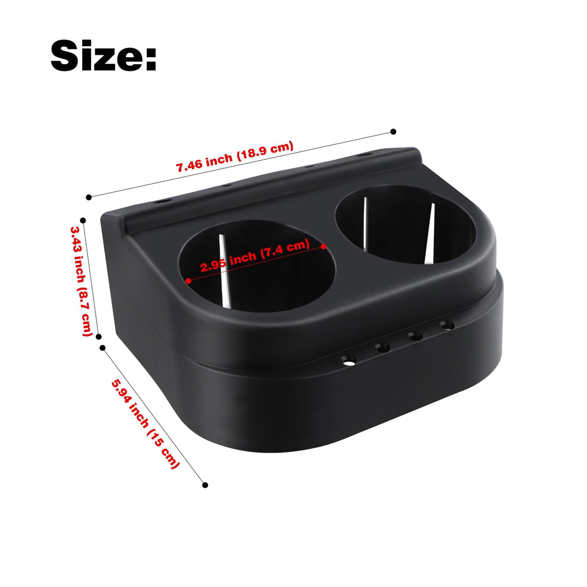 Roykaw ABS material close-up shows sturdy, waterproof construction