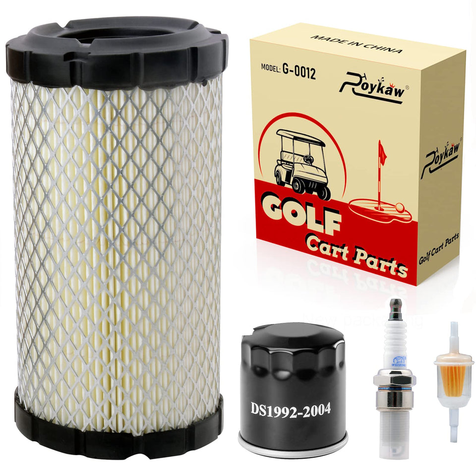 Roykaw air filter 28463G01 for EZGO Kawasaki engines improves airflow.