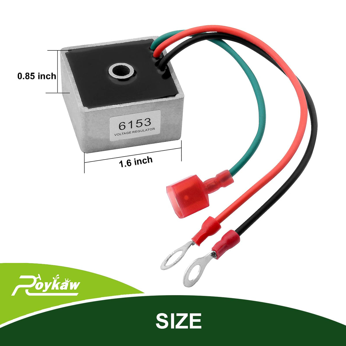 Roykaw aluminum housing provides heat dissipation and lasting durability.
