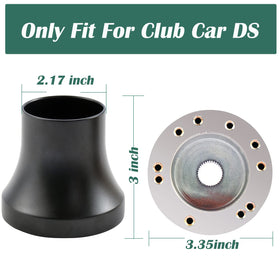 Roykaw aluminum steering wheel adapter highlighting corrosion resistance