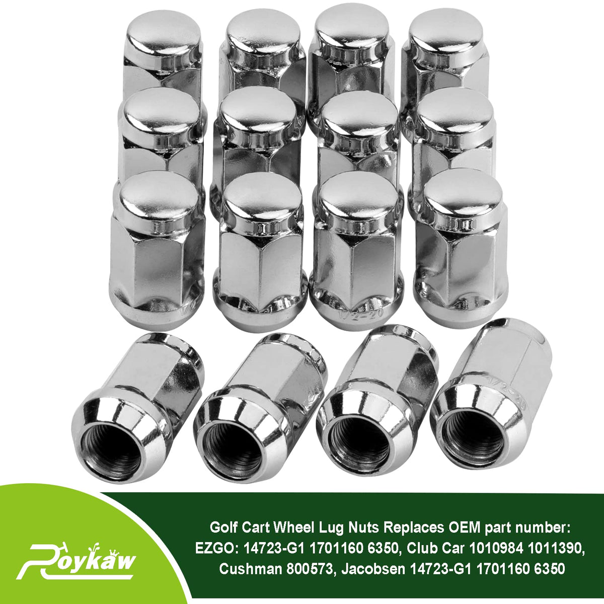 Roykaw lug nuts anti-stripped tech aids easier installation.