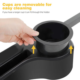 Roykaw compact armrest keeps essentials organized during trips