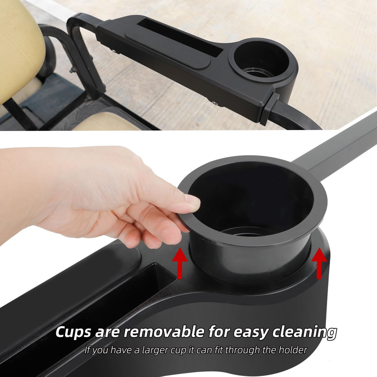 Roykaw patent-pending design adds a distinctive look to your cart.