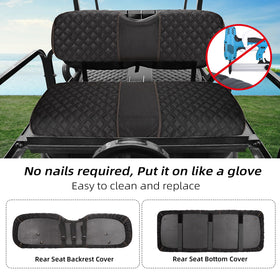 Roykaw backrest-cover 36in L with adjustable straps secures quickly and stays in place.