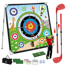 Roykaw battle golf chipping mat in action for precision practice