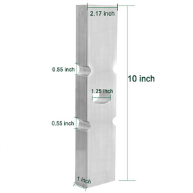 Roykaw billet aluminum lift block offers sturdy support for upgraded wheels.