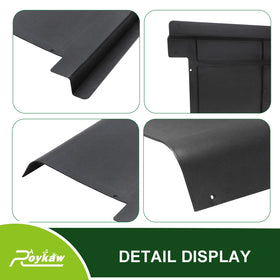 Roykaw durable black plastic panel for golf carts.