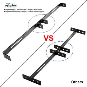 Roykaw universal bracket with retractable belts ready for two-passenger carts.