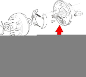 Roykaw brake assembly backplate cover included for protection
