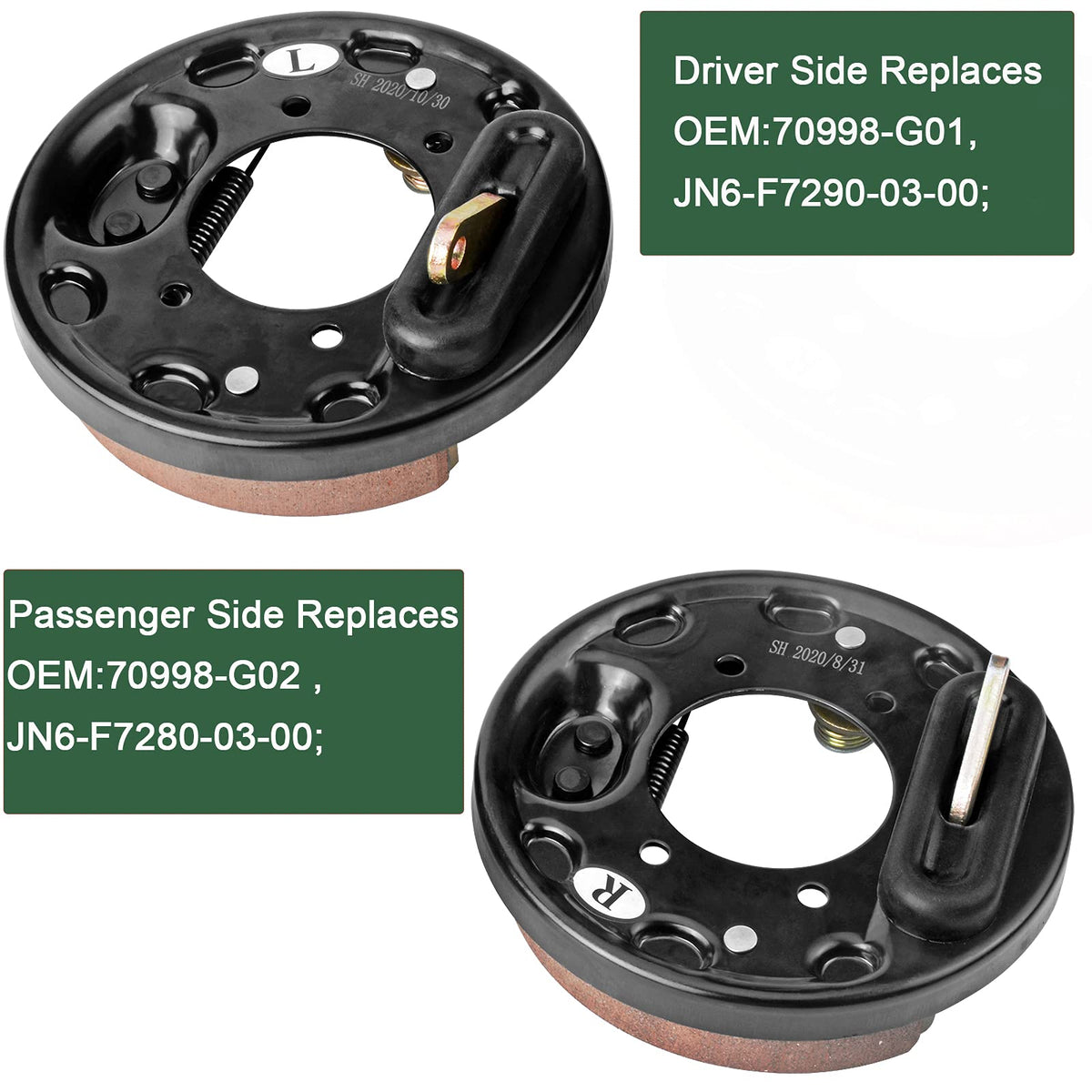 Roykaw Yamaha G22 brake assembly driver-side for smooth deceleration