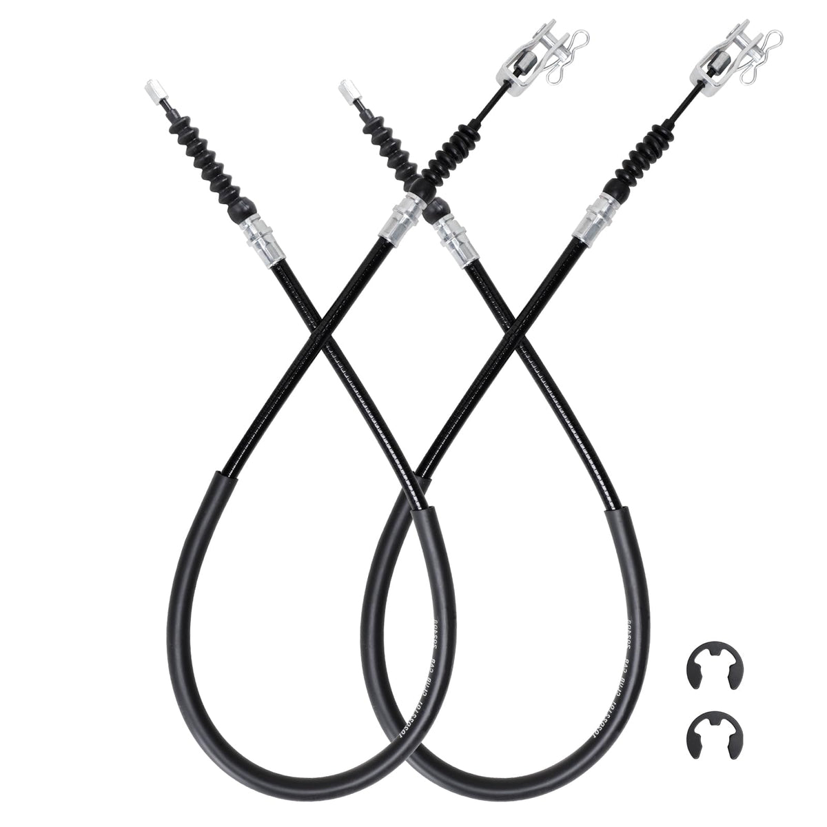 Roykaw brake cable kit includes mounting components for quick installation.
