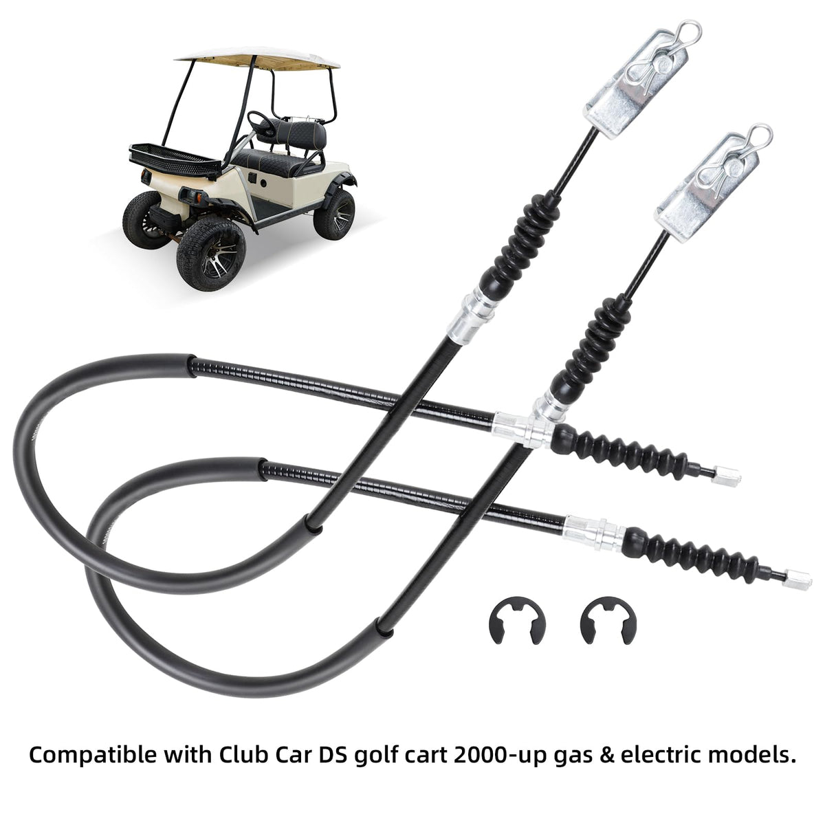Roykaw brake cable length 42 inches ensures proper fit and function.