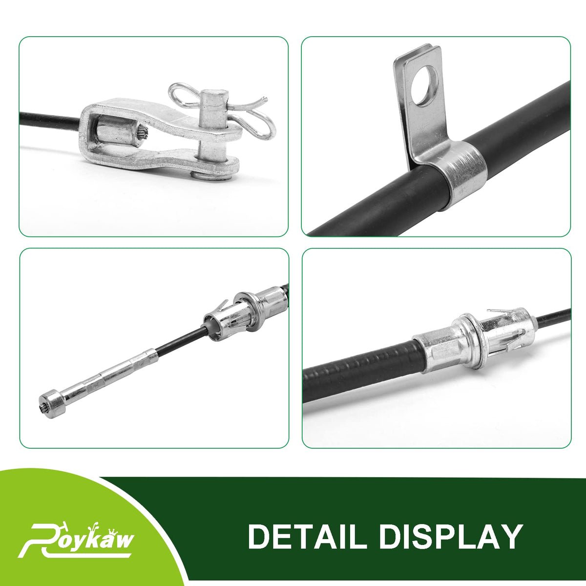 Roykaw brake cable set packaging ready for quick installation.