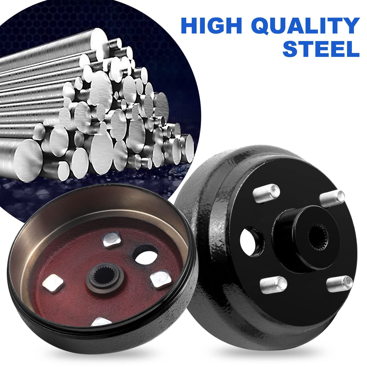  Roykaw brake drum assembly 2-pack for quick, reliable replacement