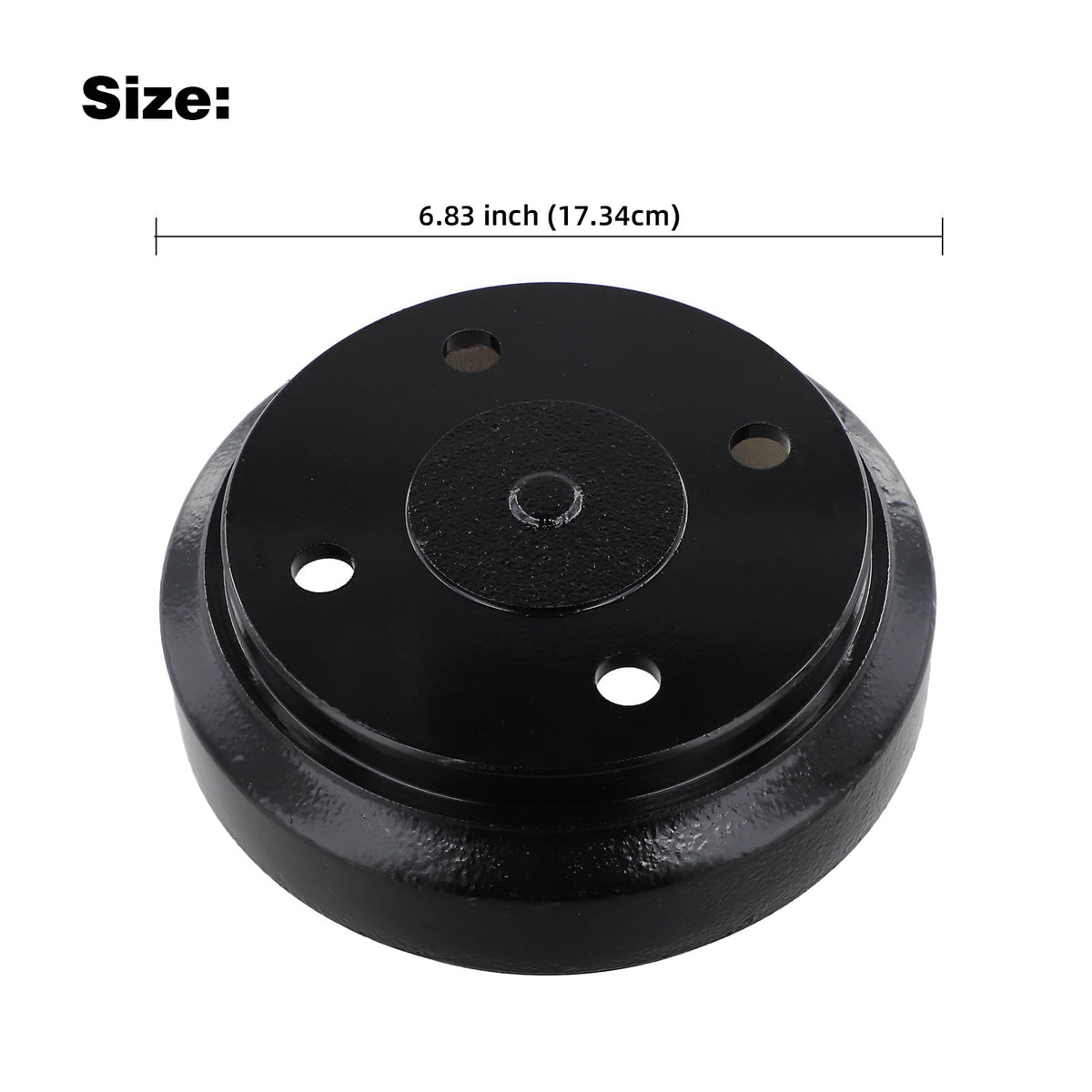 Roykaw 2-pack rear brake drums kit ready for quick install.