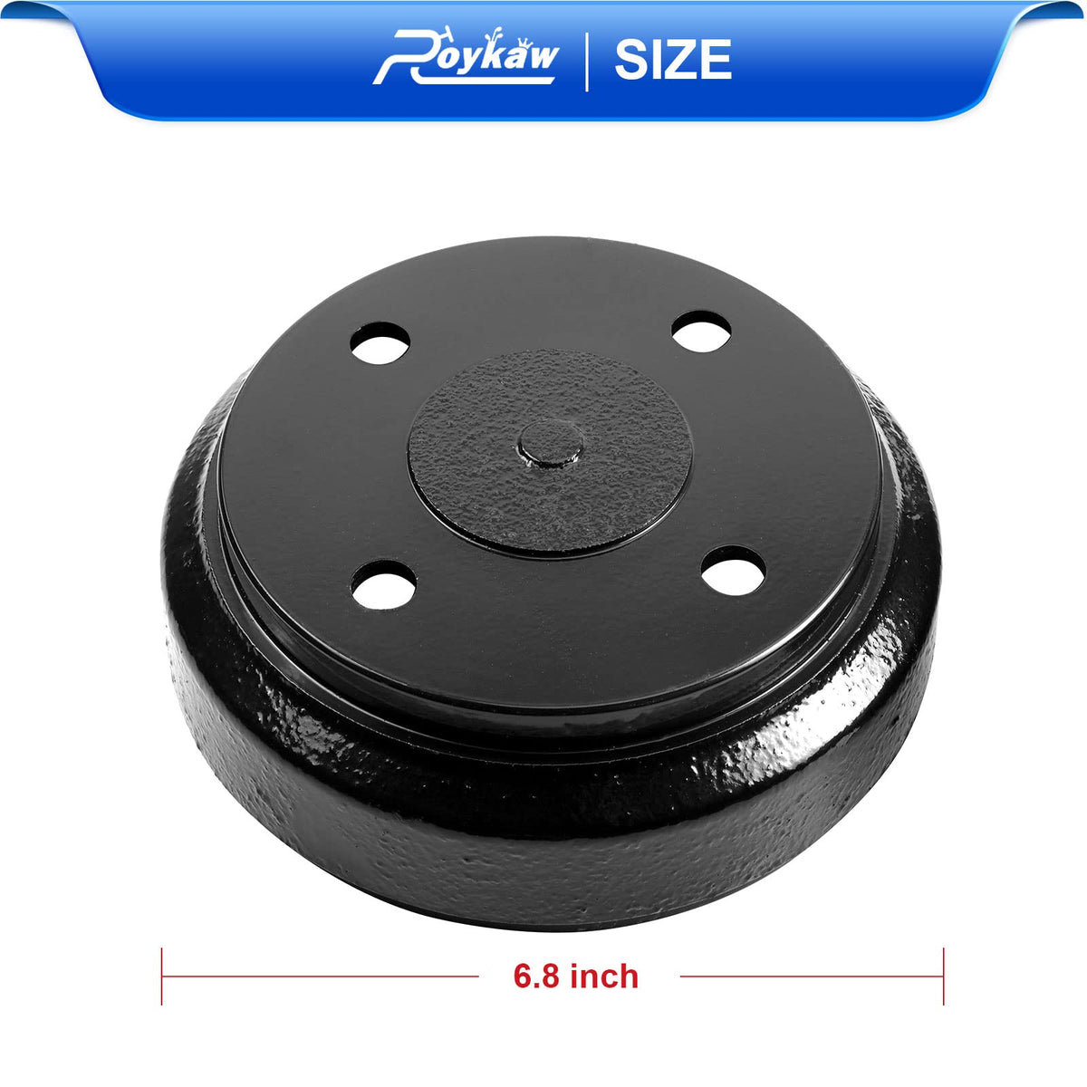 Roykaw packaging with brake drums and brake shoes contents visible
