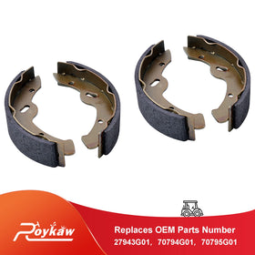 Roykaw brake shoes for EZGO G&E 1997-up quick response and stable performance