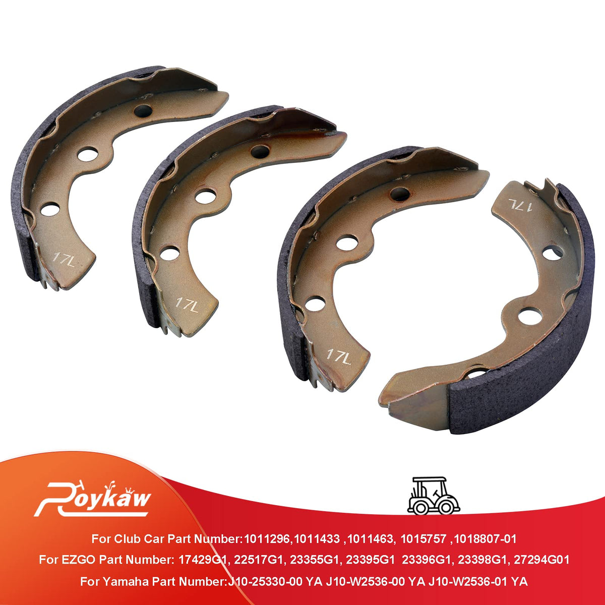 Roykaw brake shoes replacement for OEM numbers ensures proper compatibility