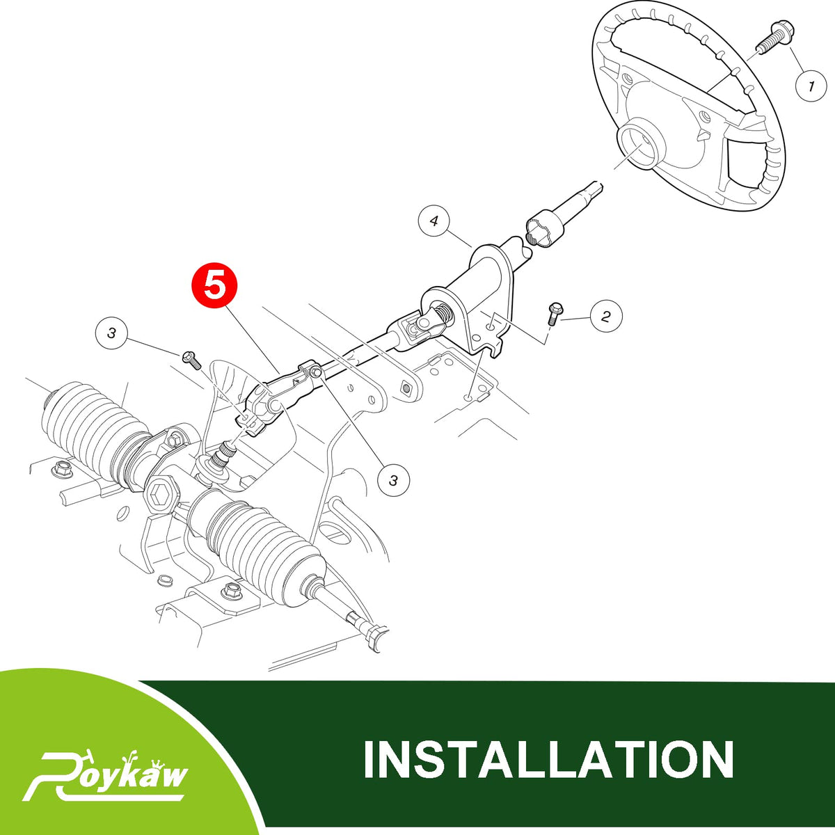 Roykaw brand golf cart parts, emphasizing maintenance and reliability.