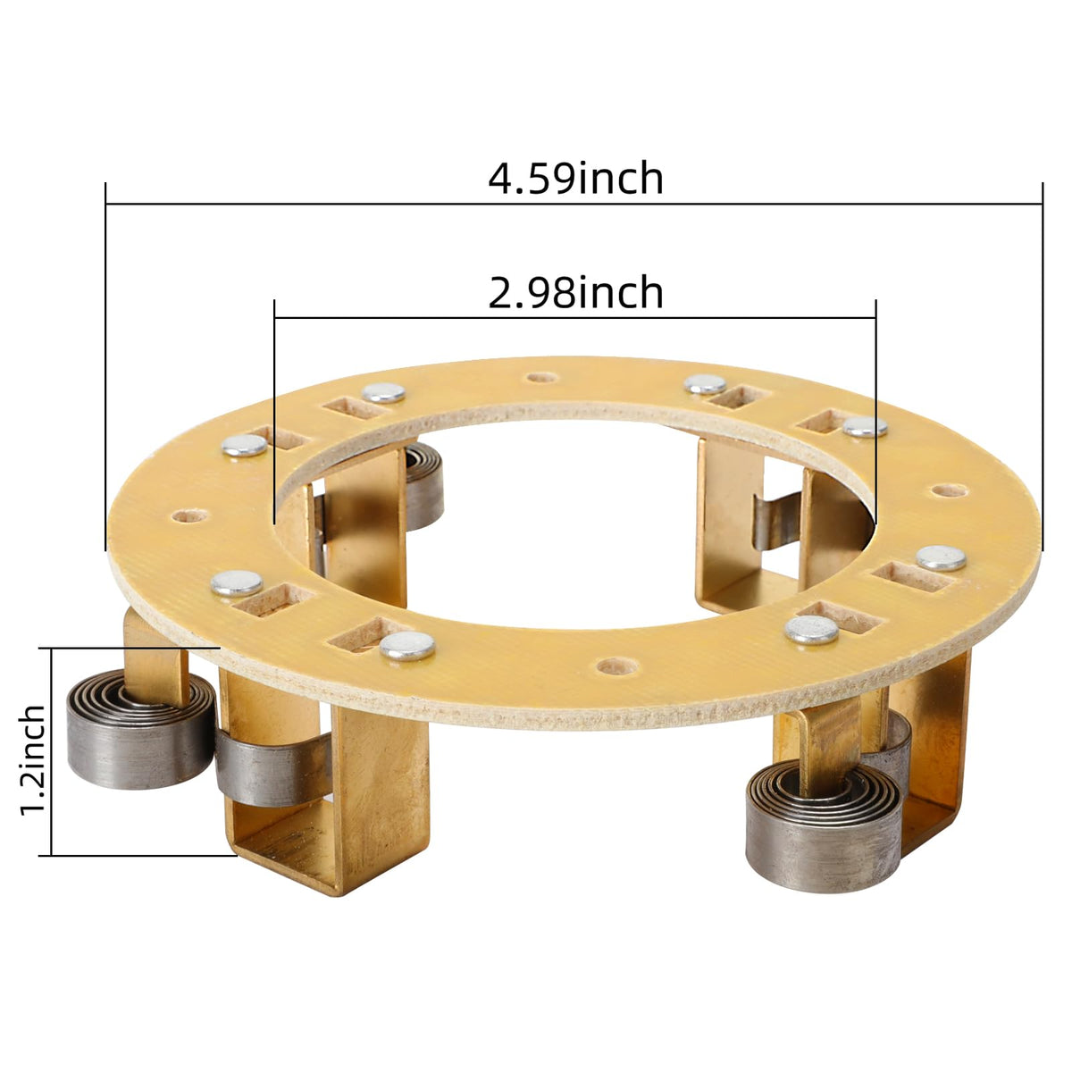 Roykaw brush holder plate assembly with spring for replacement
