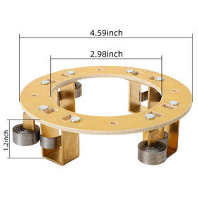 Roykaw brush holder plate assembly with spring for replacement