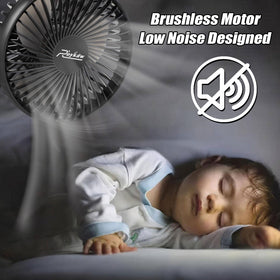 Roykaw brushless motor delivers strong airflow with quiet operation.