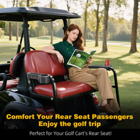 Roykaw carbon-fiber look armrest adds sleek, durable styling.