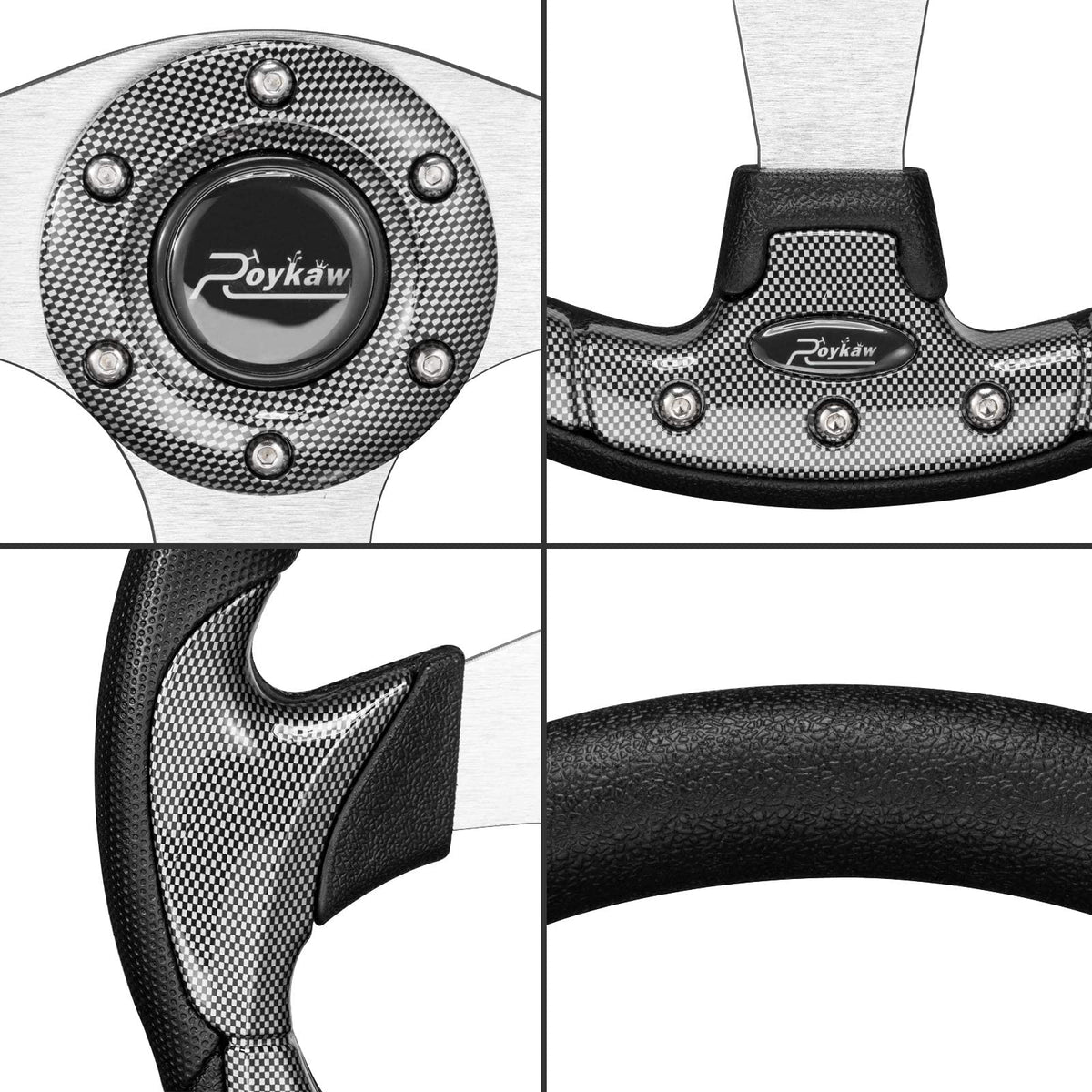 Roykaw carbon fiber pattern adds sporty style to your golf cart