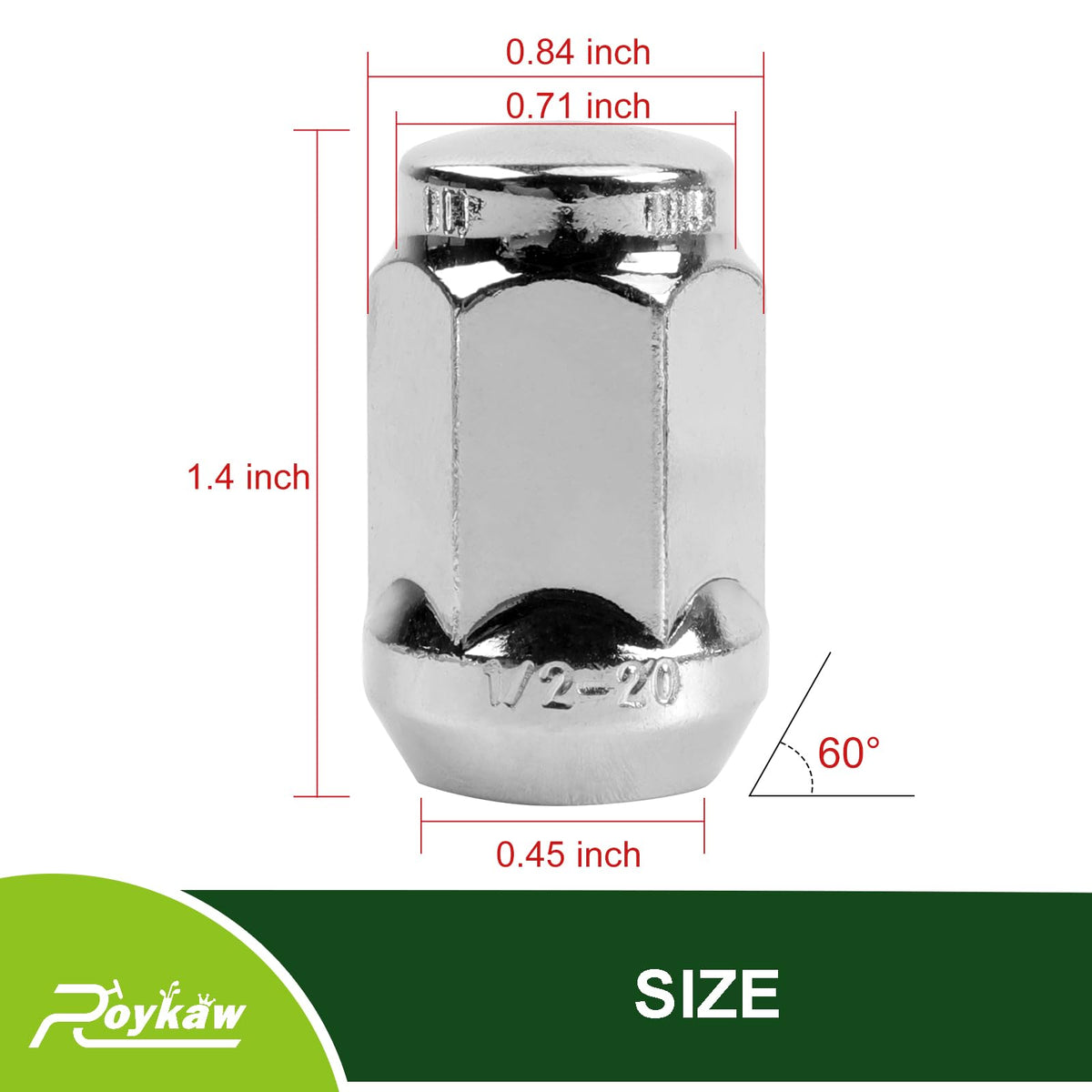 Roykaw chrome finish resists rust in outdoor golf cart use.