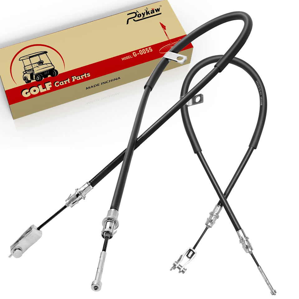 Roykaw brake cable set, driver side, 38.3-inch length, for Club Car Precedent.