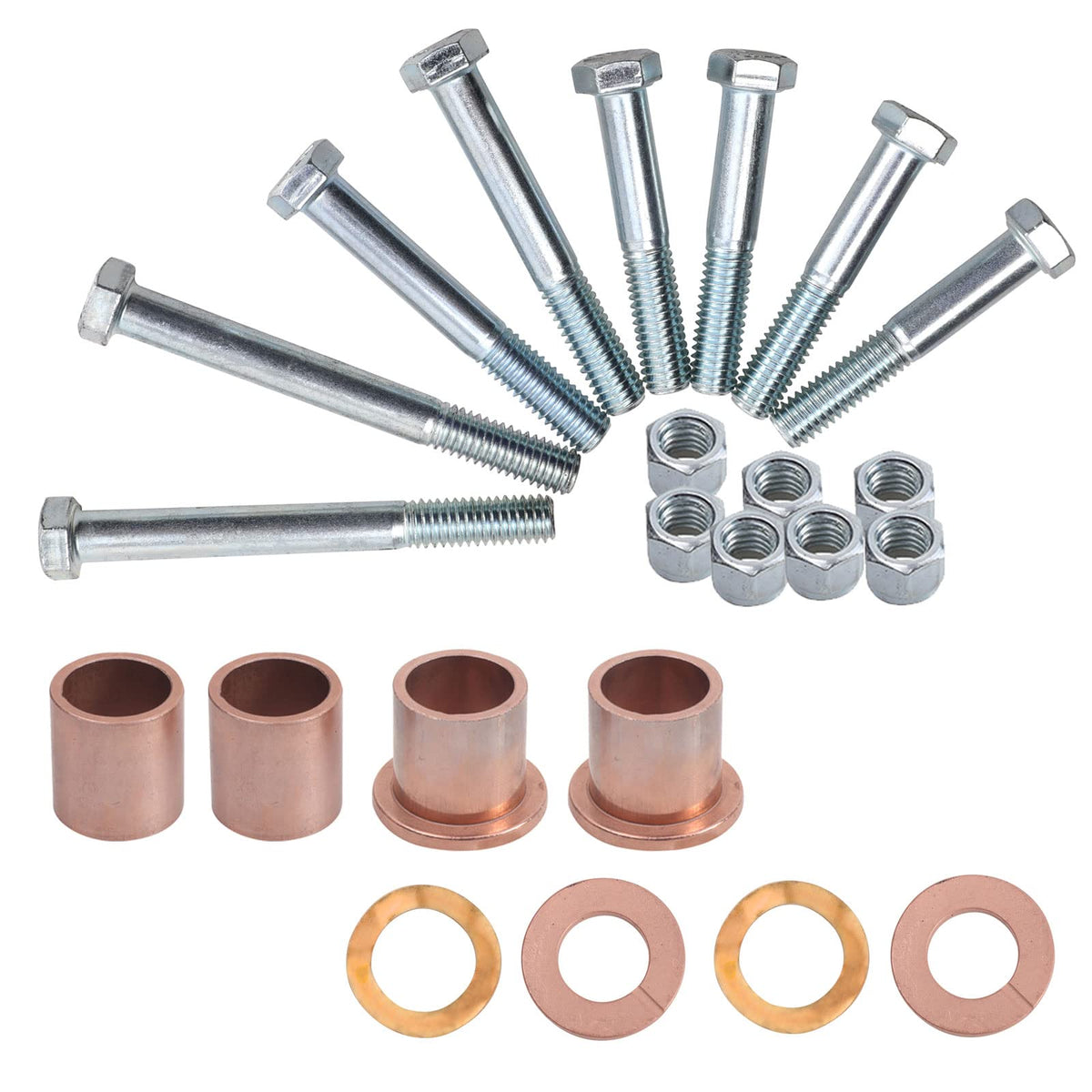 Roykaw front leaf spring bushings kit supports smooth ride and longevity.
