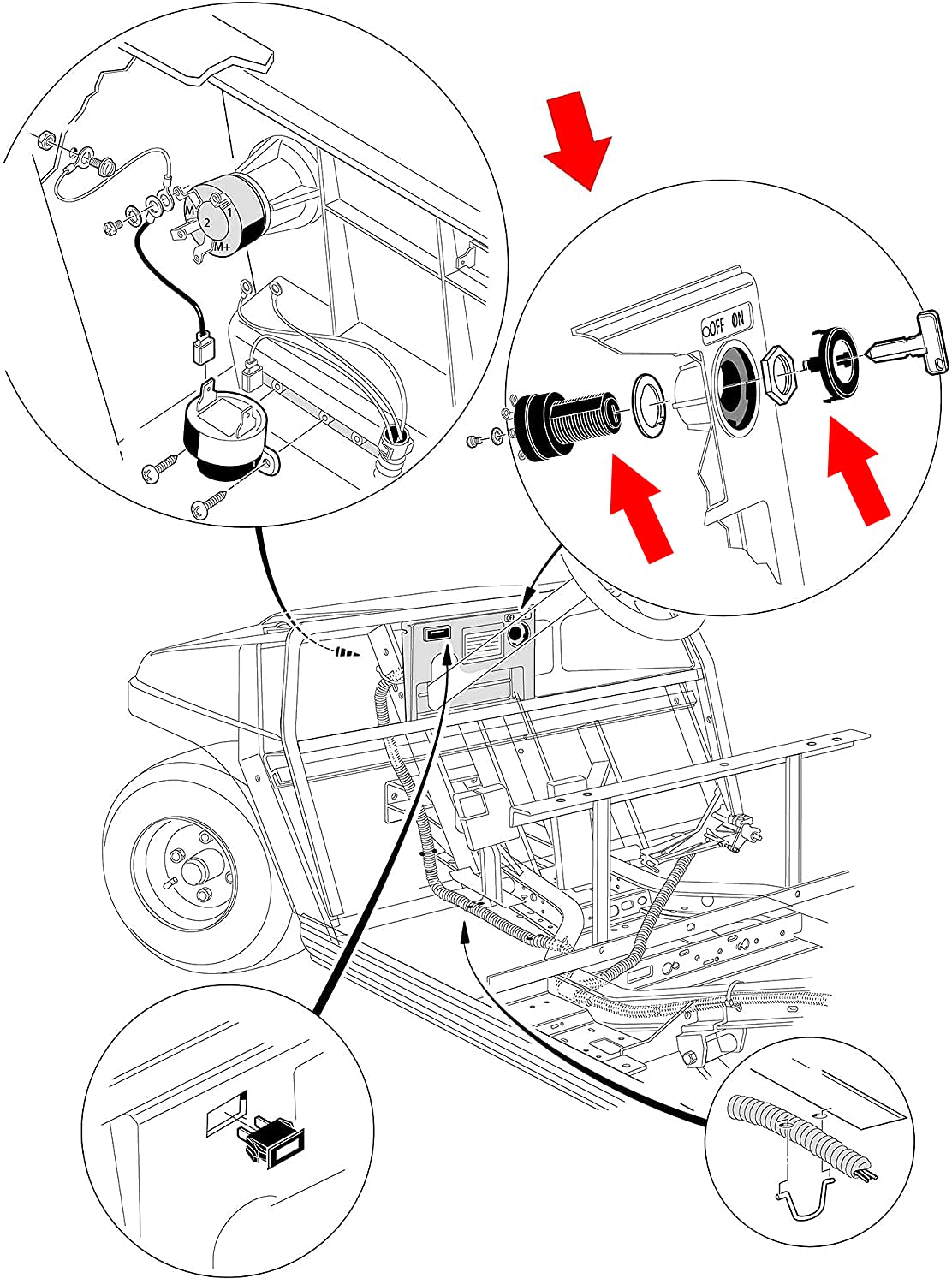 Roykaw unit showing Club Car DS/Precedent compatibility for gas carts.
