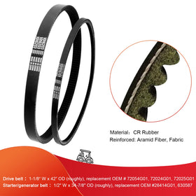 Roykaw starter generator belt for Club Car Precedent supports reliable starts.