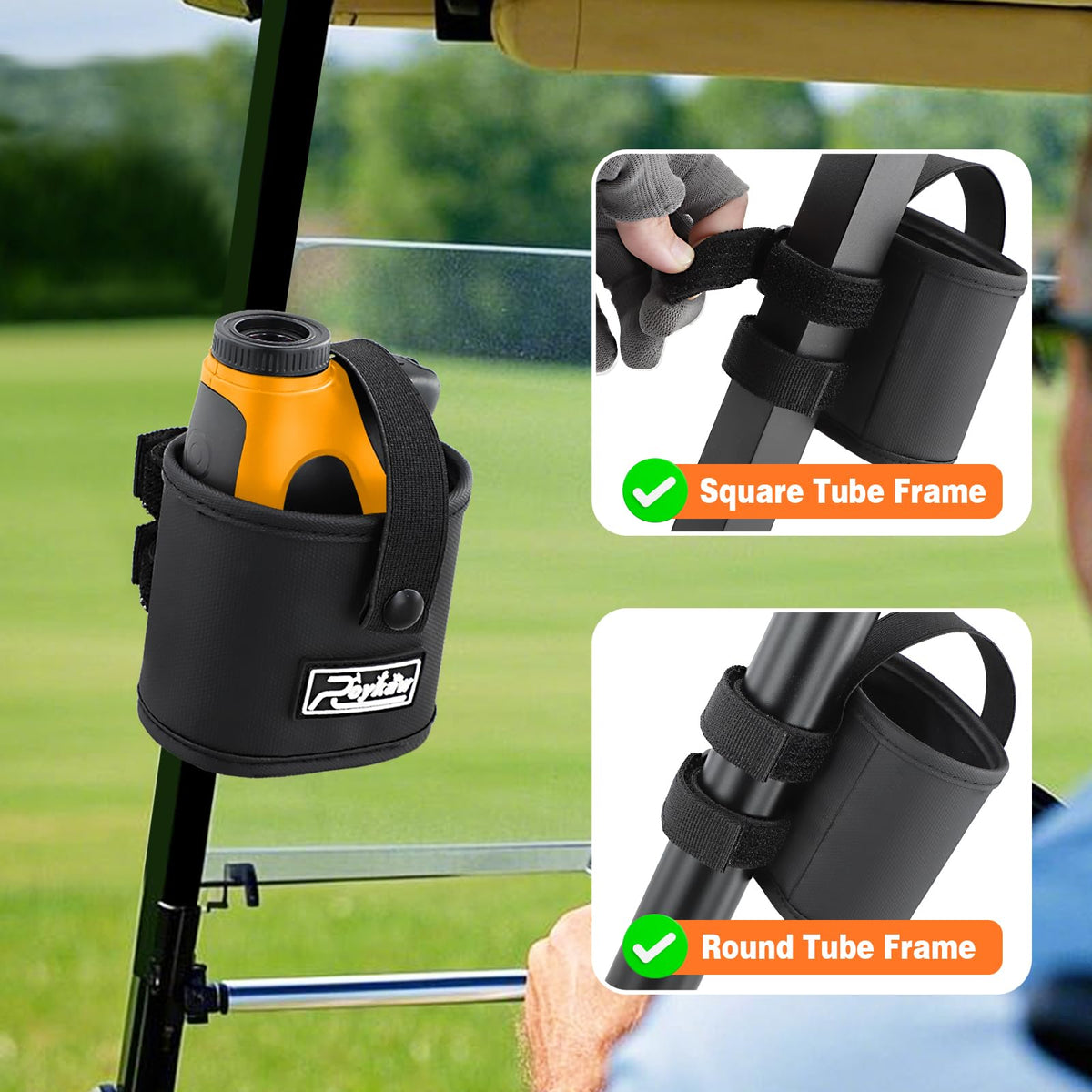 Roykaw compact pouch stays lightweight and unobtrusive on carts