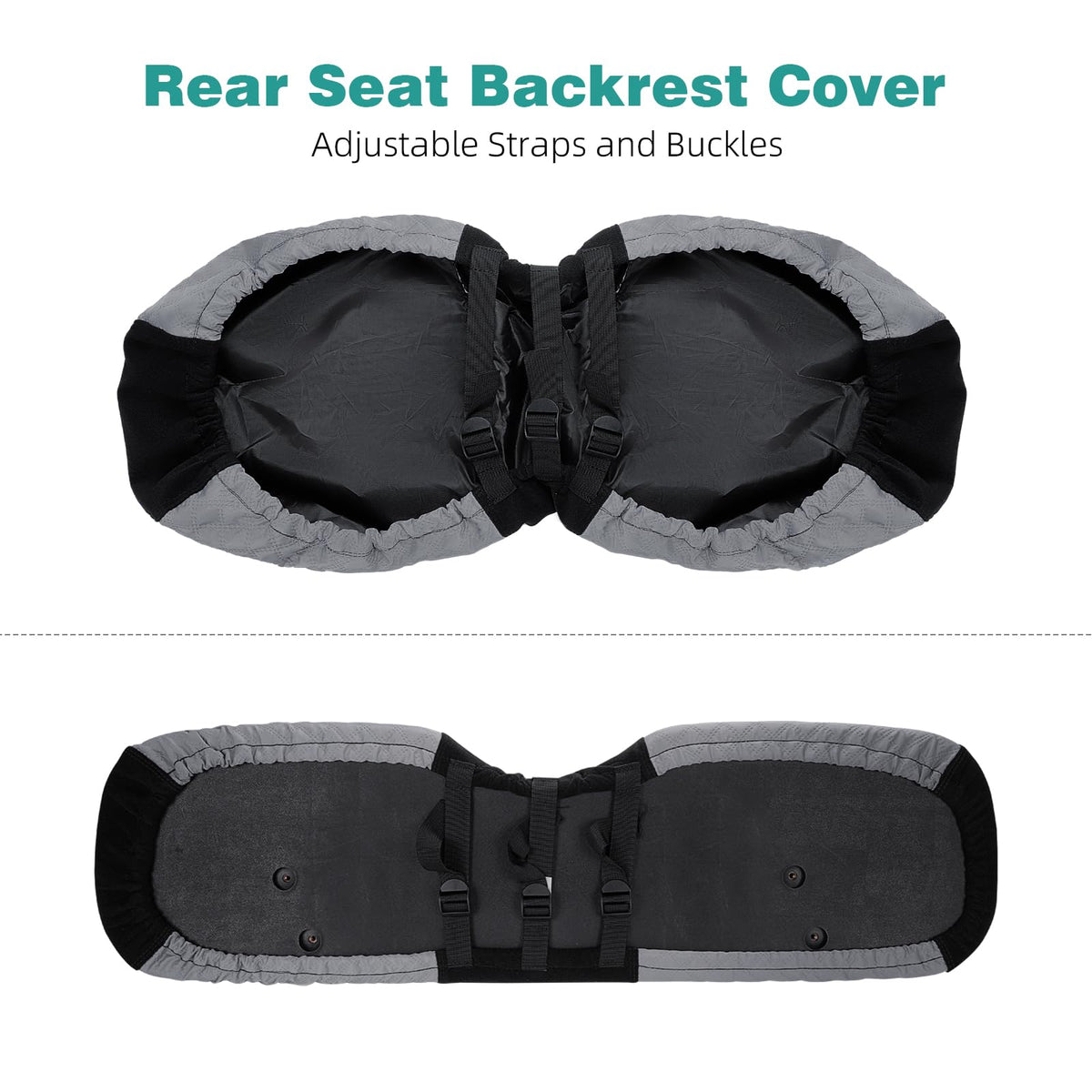 Roykaw double-layer fabric seat cover provides non-slip security.