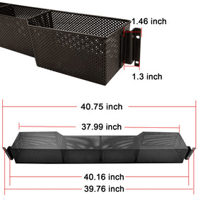 Roykaw electroplated finish resists corrosion for long-lasting storage.