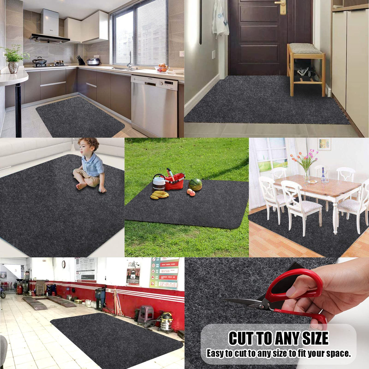 Roykaw cut-to-size mat adapts to any space