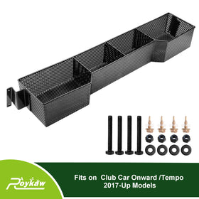 Roykaw dash tray front organizer mounted on a golf cart