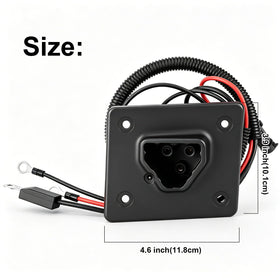 Roykaw Delta-Q charger plug assembly highlights easy plug-and-play setup