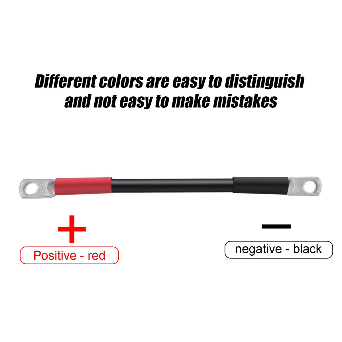 Roykaw double-wall heat shrink ends protecting battery cable connections