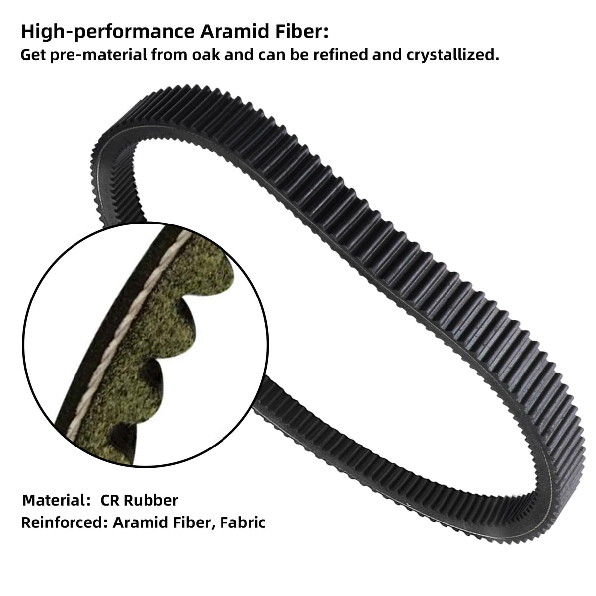 Roykaw drive belt for EZGO TXT and Workhorse during climbs improves traction.