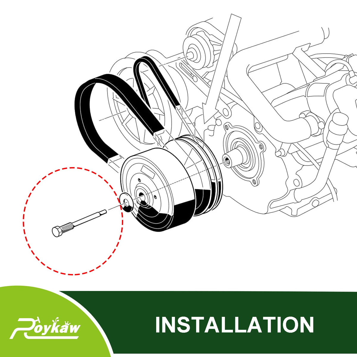 Roykaw drive clutch puller tool close-up reveals rugged steel build