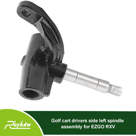Roykaw driver-side spindle packaging highlighting included hardware.